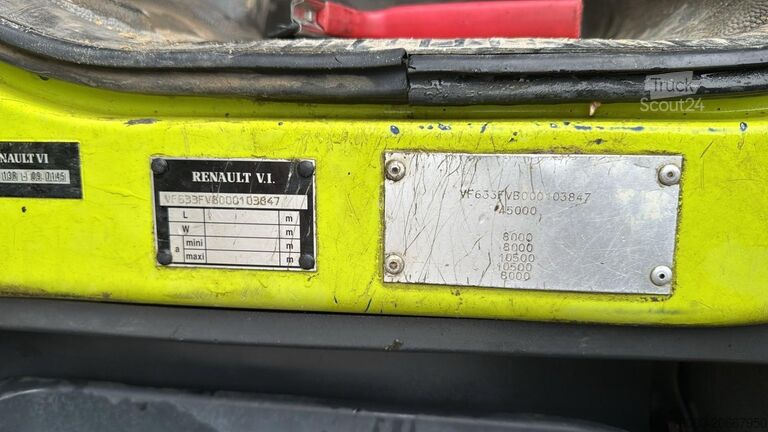 Damperli kamyon Renault KERAX 420 (10X4 / 43 TONNES !! / LAMES / GRAND ...