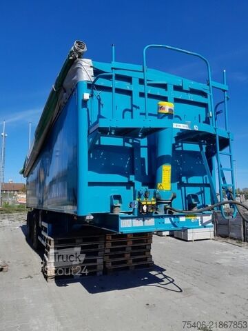 Semi-remorque benne stas S300CX 3-Achs Alu-Kippmulde ca.52 m³ Liftachse