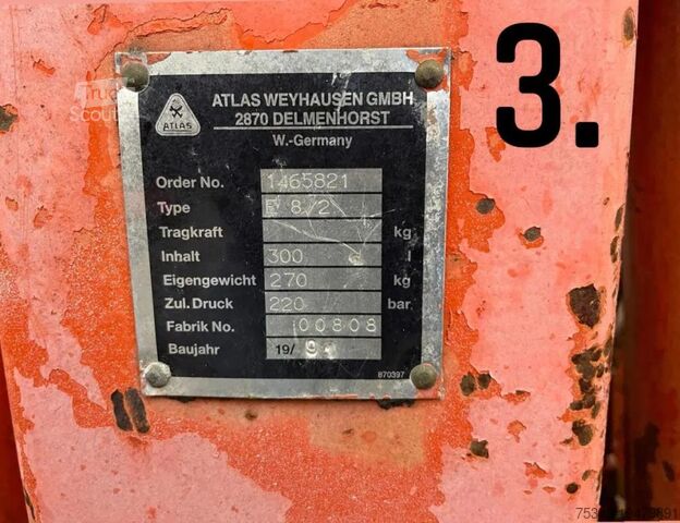 Erdgreifer DAF Kipper/kraan Sand Grabs and Pallethooks