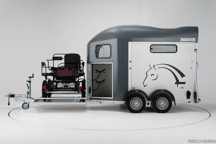 Przyczepa do transportu koni Cheval Liberté Gold Aluline Marathon 2 Pferde & Kutsche