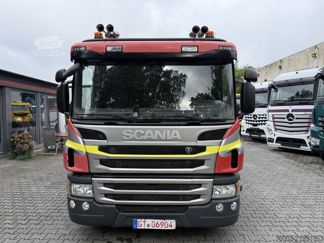 Krautuvas sumontuotas ant sunkvežimio Scania P410 4X2 Palfinger PK 13001
