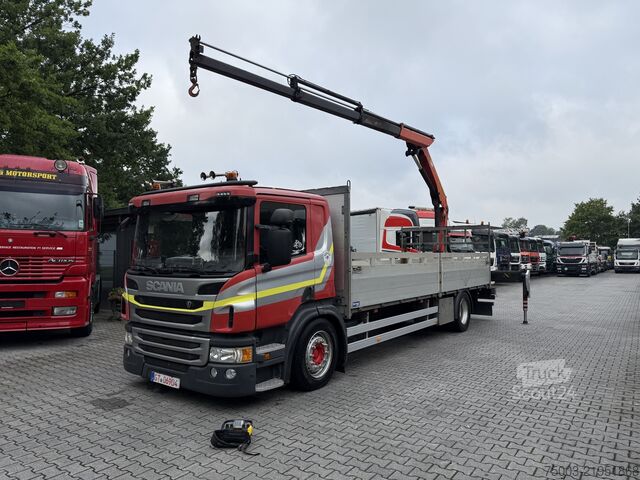 Platforminis sunkvežimis Scania P410 4X2 Palfinger PK 13001
