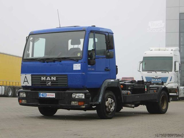 Hakowiec MAN LE 8.145 LC, EURO 3, HOOK CONTAINER, PNEU 80%