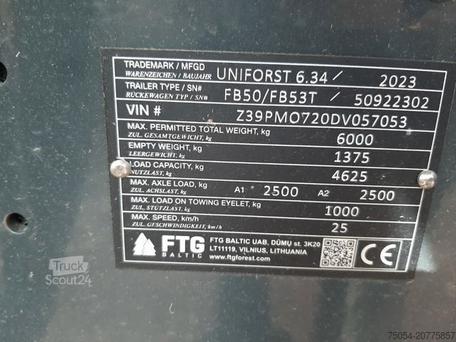 Remorque à grumes Uniforst 6.34