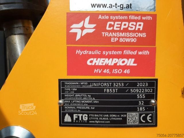 Reboque para toras Uniforst 6.34 Rückeanhänger