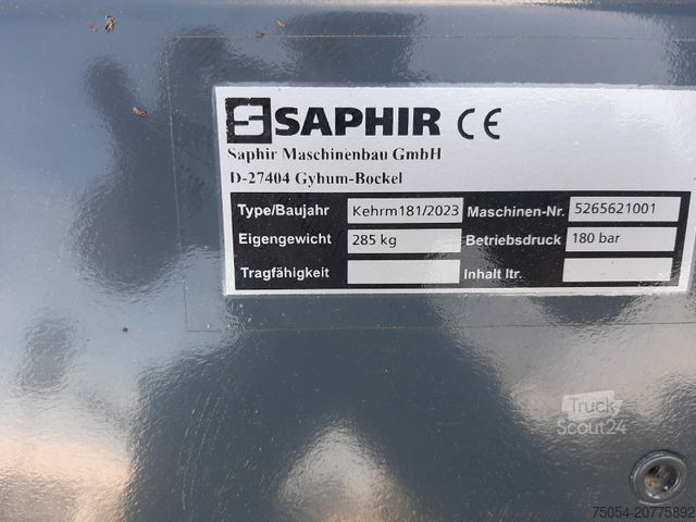 Landbruksmaskin Kehrmaschine Saphir 181