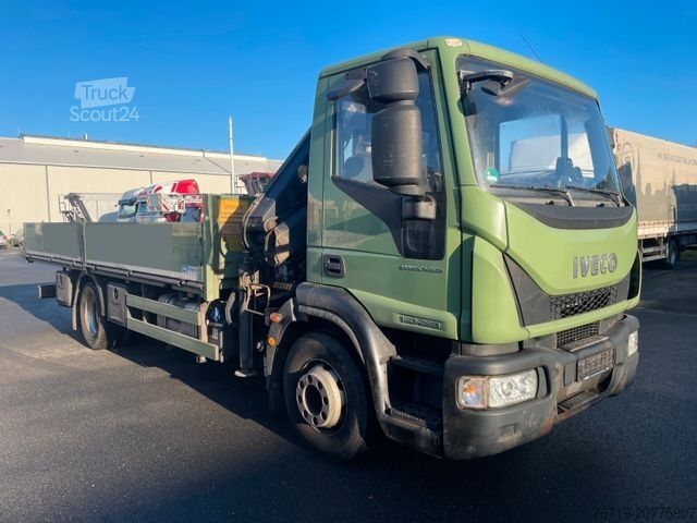 Vrachtauto met open laadbak IVECO EuroCargo 160E25 Pritsche/Kran Euro 6,1.Hand