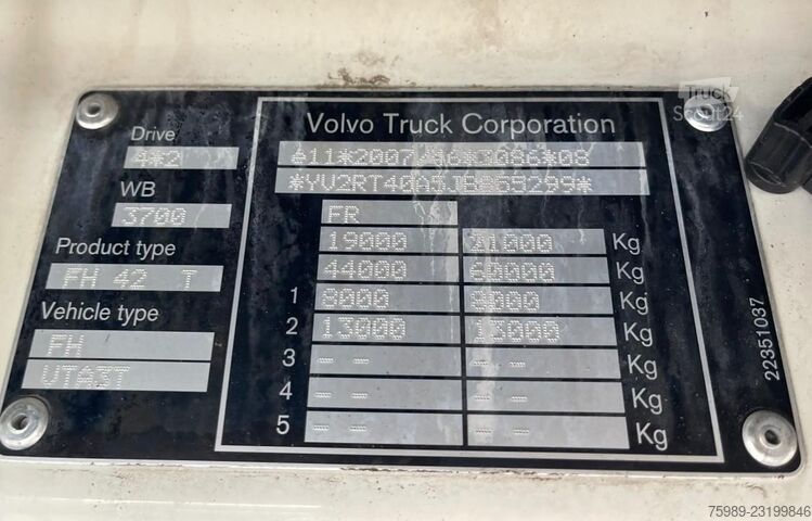 Volvo FH 500 YV2RT40A5JB855299 EURO 6, sistem hidraulic pentru priză de putere, frigorific, ITP vala Volvo FH 500 YV2RT40A5JB855299  EURO 6, PTO Hydraulic...
