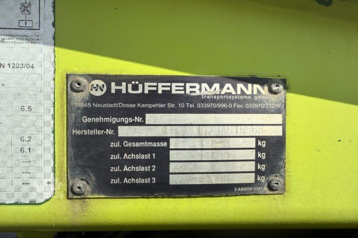Remolque con chasis intercambiable  HAR 18.70 LS Muldenanhänger