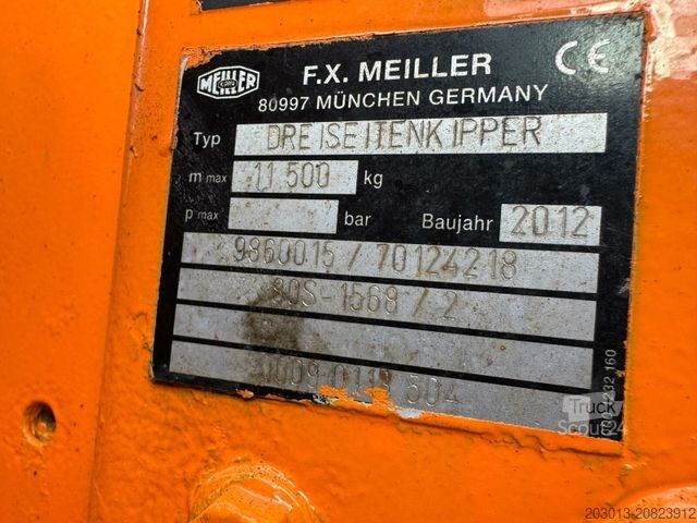 Gru montata su autocarro MAN TGS 18.360 4x4 Kipper Kran PALFINGER Winterd.