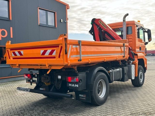 Autocarro ribaltabile MAN TGS 18.360 4x4 Kipper Kran PALFINGER Winterd.