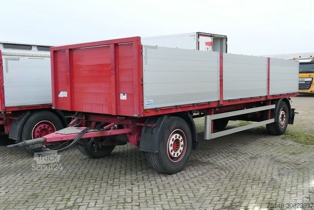 Reboque aberto  Wilken A18-4-3, Baustoff, SAF, Luftfederung