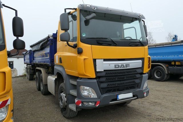 Camion benne DAF CF 460 6x4, Meiller, Bordmatik, AHK, Klima,Hydr.