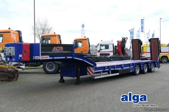 Låglastarsläpvagn  GVN 3GVN, Verbreiterbar, Hydr. Rampen, Gelenkt