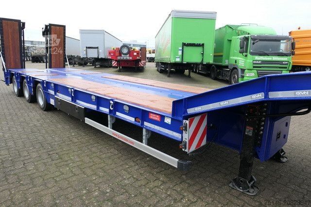 Låglastarsläpvagn GVN 3GVN, Verbreiterbar, Hydr. Rampen, Gelenkt