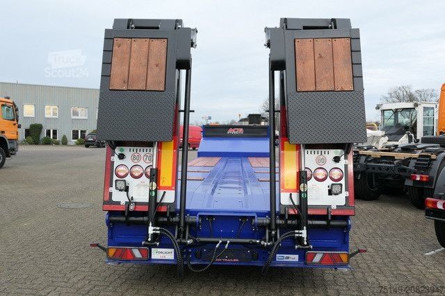 Låglastarsläpvagn GVN 3GVN, Verbreiterbar, Hydr. Rampen, Gelenkt