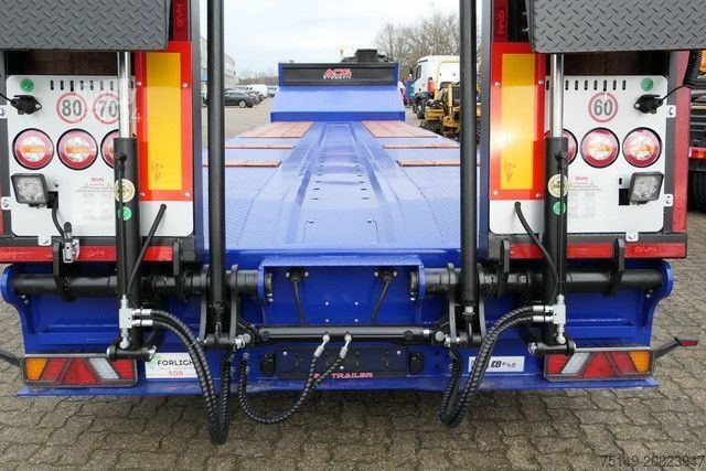 Låglastarsläpvagn GVN 3GVN, Verbreiterbar, Hydr. Rampen, Gelenkt