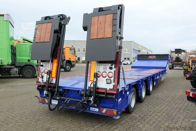 Låglastarsläpvagn GVN 3GVN, Verbreiterbar, Hydr. Rampen, Gelenkt