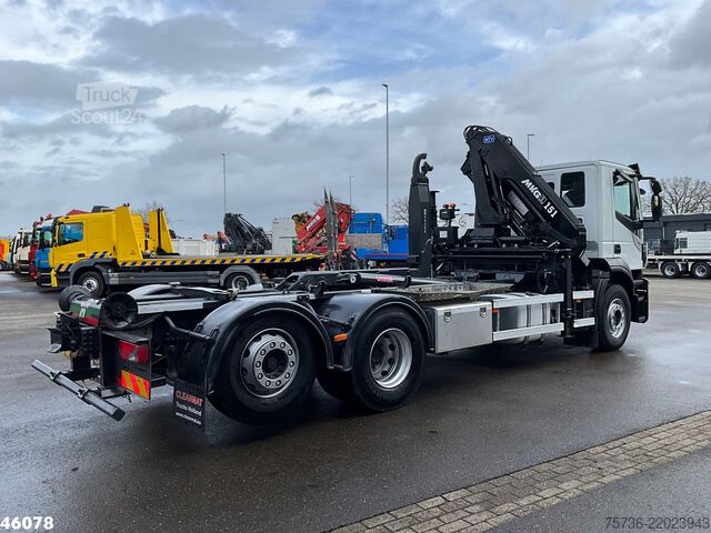 System med krokarm Iveco Stralis AD260SY Euro 6 MKG 15 Tonmeter laadkraa...