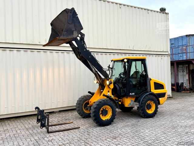Ładowarka kołowa JCB 406 / 2019 BJ / 2.090 H / Klappschaufel + Gabel