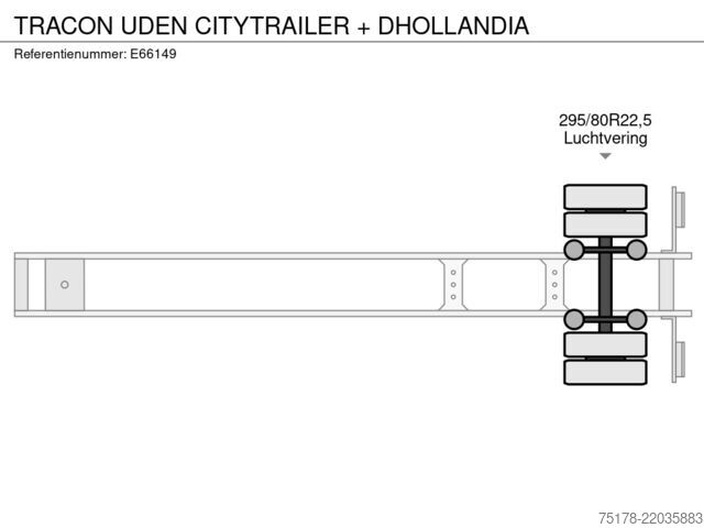 Maleta TRACON UDEN CITYTRAILER + DHOLLANDIA