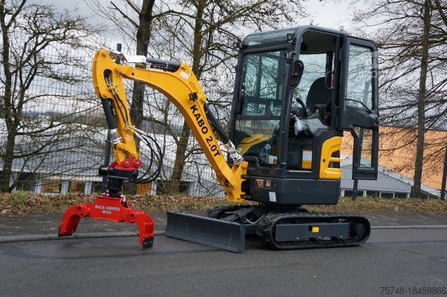 Mini ekskavatör  2T Minibagger Yanmar Diesel inkl Sortiergreifer