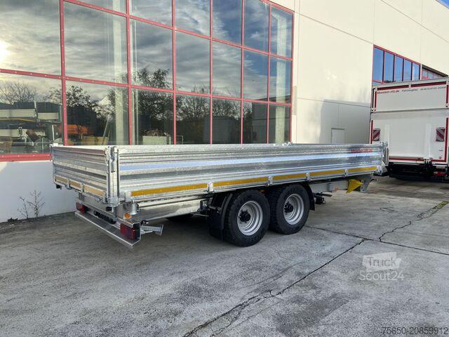 Sklopný přívěs Möslein TTD 11 Breite Reifen 5,70 lang Kipper Tieflader, Breite Reifen, 5,70 m lang-- Neufahrzeug --