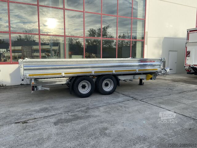 Sklopný přívěs Möslein TTD 11 Breite Reifen 5,70 lang Kipper Tieflader, Breite Reifen, 5,70 m lang-- Neufahrzeug --