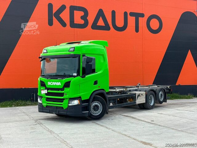 Transport av containrar Scania G 500 6x2 RETARDER / CHASSIS L=7066 mm