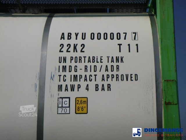 Cisterni kontejner Danteco Food tank container inox 20 ft / 25 m3 / 1 comp