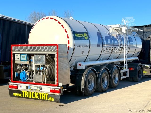 Tartály félpótkocsi KÄSSBOHRER AD-BLUE 28 cbm,Bartec Messanlage,Vogelsang Pumpe