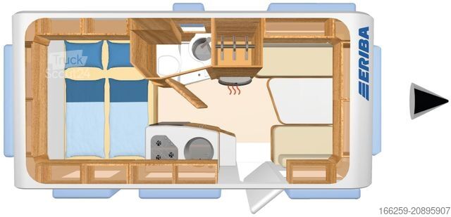 Campingvogn HYMER/ERIBA Eriba Feeling 425 inkl. Mover u. Batterie