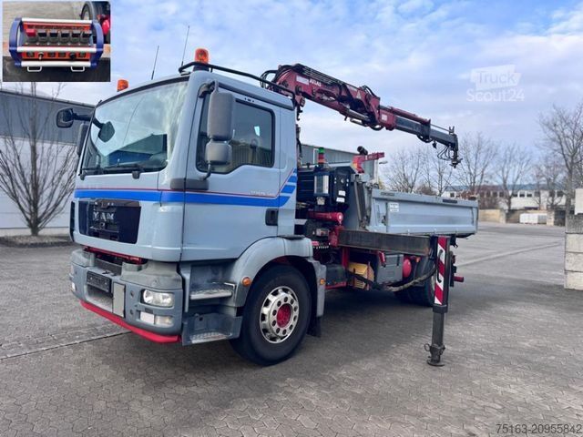 Tippbil MAN TG-M 18.340 4x2  2-Achs Kipper Kran Funk nur 200