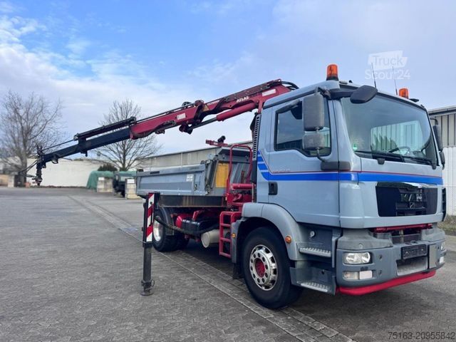 Tippbil MAN TG-M 18.340 4x2  2-Achs Kipper Kran Funk nur 200
