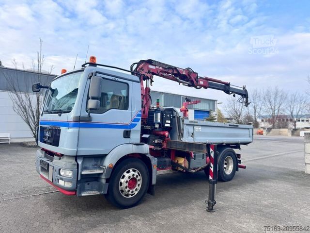 Tippbil MAN TG-M 18.340 4x2  2-Achs Kipper Kran Funk nur 200