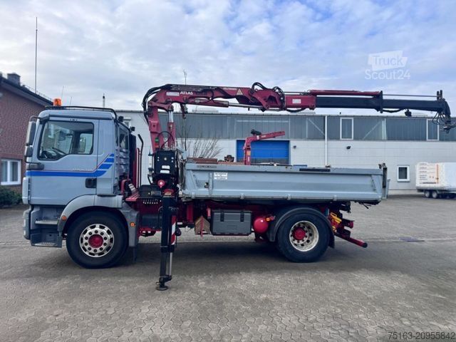 Tippbil MAN TG-M 18.340 4x2  2-Achs Kipper Kran Funk nur 200
