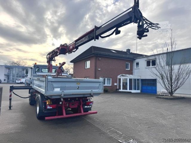 Tippbil MAN TG-M 18.340 4x2  2-Achs Kipper Kran Funk nur 200