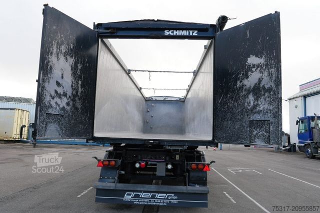 Semi-remorque benne SCHMITZ CARGOBULL SKI 24 SL 9,6/ 55 m³ MULTITÜRE 6300 kg GETREIDE