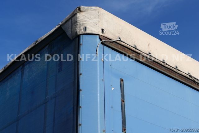 Semirimorchio con telone KÖGEL S 24 Pritsche Plane Edscha SAF-Achsen