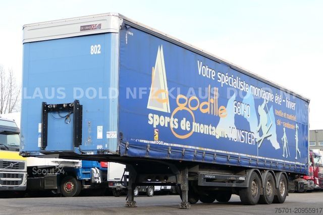 Semirimorchio con telone KÖGEL S 24 Pritsche Plane Edscha SAF-Achsen