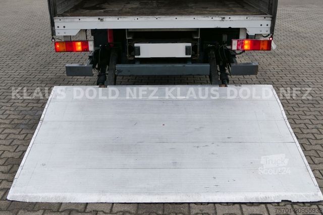 Camión plataforma con toldo IVECO 120E25 Eurocargo Pritsche Plane Bordwände LBW E5