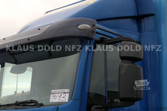 Camión plataforma con toldo IVECO 120E25 Eurocargo Pritsche Plane Bordwände LBW E5