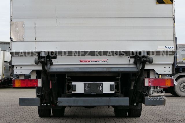 Camión plataforma con toldo IVECO 120E25 Eurocargo Pritsche Plane Bordwände LBW E5