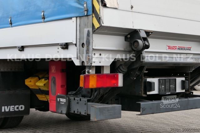 Camión plataforma con toldo IVECO 120E25 Eurocargo Pritsche Plane Bordwände LBW E5