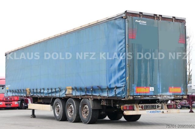 Відкритий напівпричіп з тентом KRONE SD Pritsche Plane Scheibenbremsen