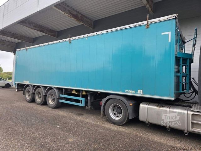 Sættevogn med walking floor REISCH 65 cbm Schubboden , BPW trommel, ALCOA LM Felgen