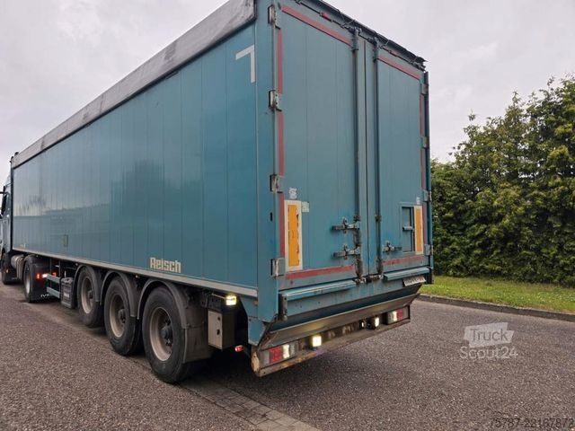 Sættevogn med walking floor REISCH 65 cbm Schubboden , BPW trommel, ALCOA LM Felgen