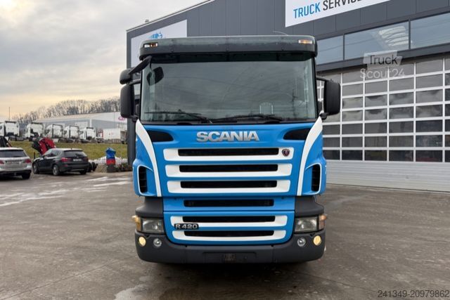Speciális rendeltetésű teherautó SCANIA R420 6x2 Kippkasten Gebläse & Schleuse