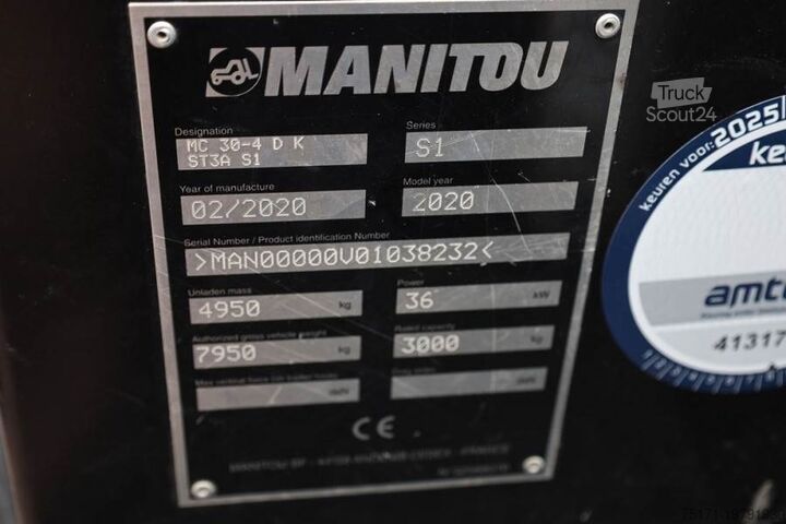 Chariot élévateur tout-terrain Manitou MC30-4 Valid Inspection, *Guarantee, Diesel, 4x4 D