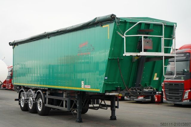 Semi-remorque benne KEMPF WYWROTKA 60m3 / KLAPO DRZWI / O? PODNOSZONA / 20